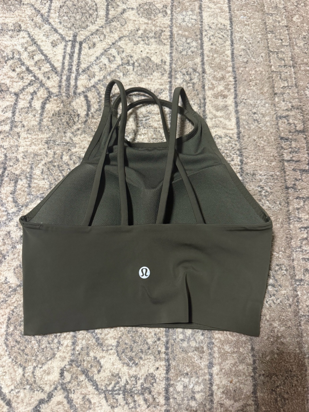 lululemon athletica Olive Green Strappy sports bra